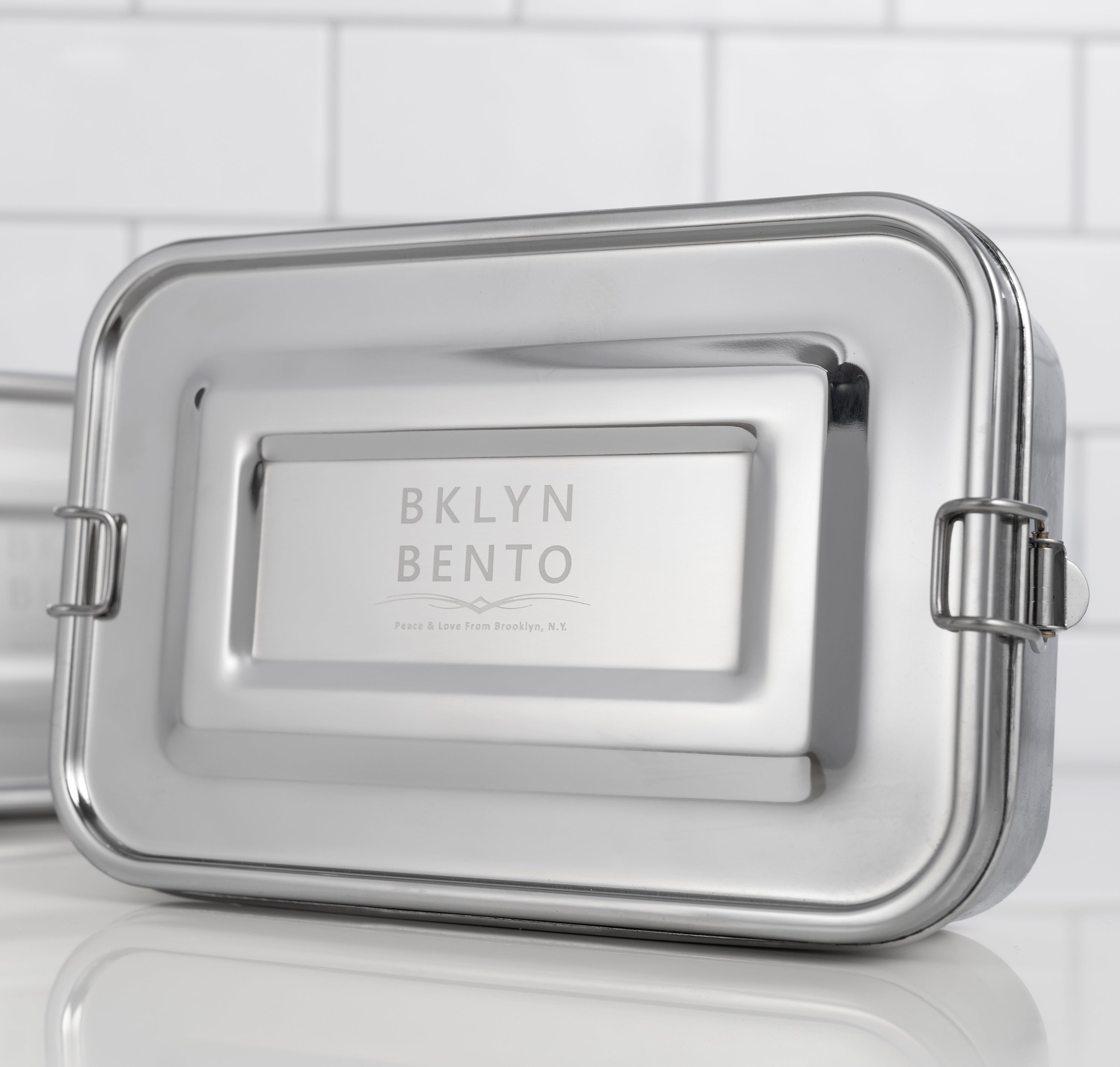 Bklyn Bento 3 Compartment 100% Stainless Steel Bento Box Lunch Box