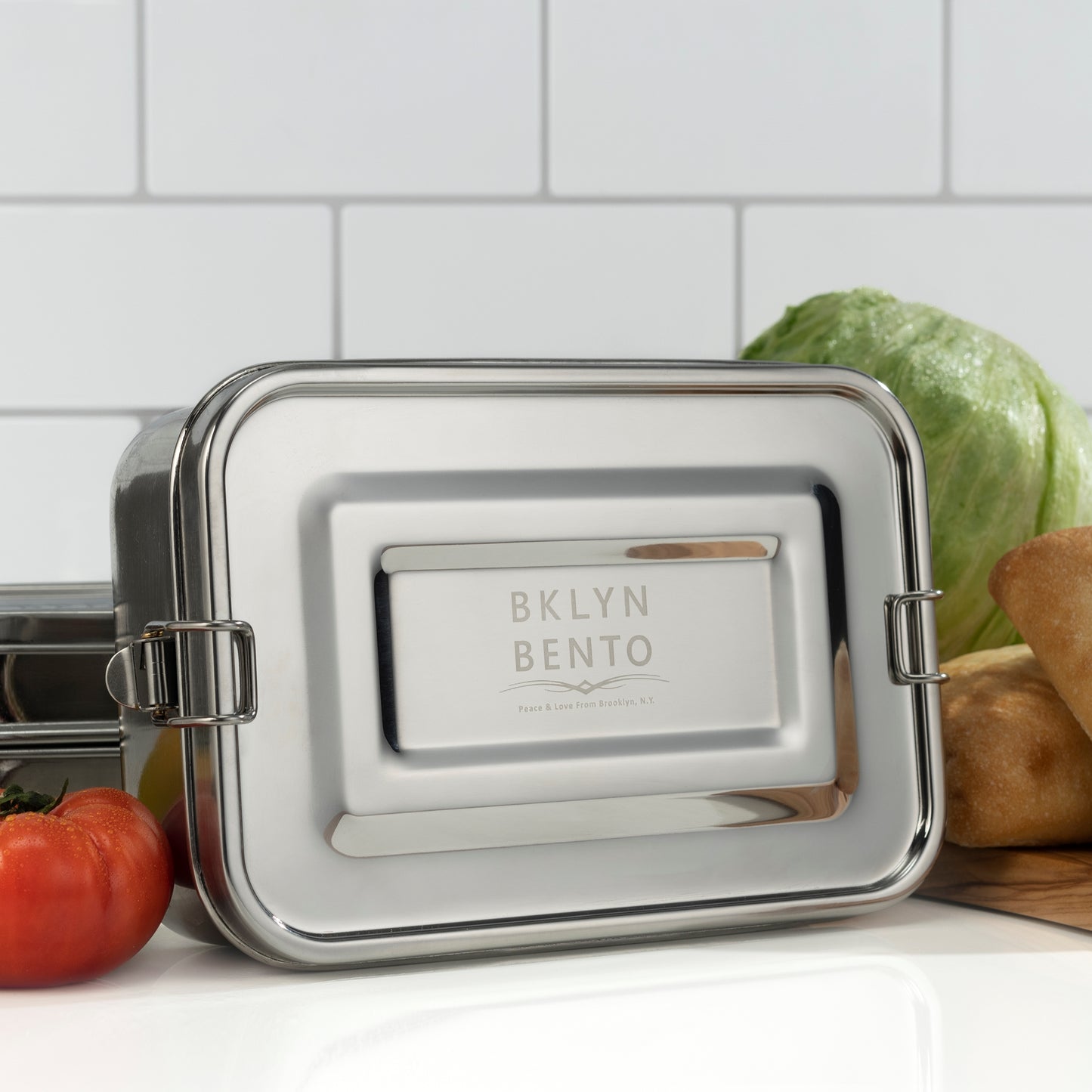 Bklyn Bento - A Single Jumbo Compartment - Stainless Steel Food Storage Container & Lunch Box
