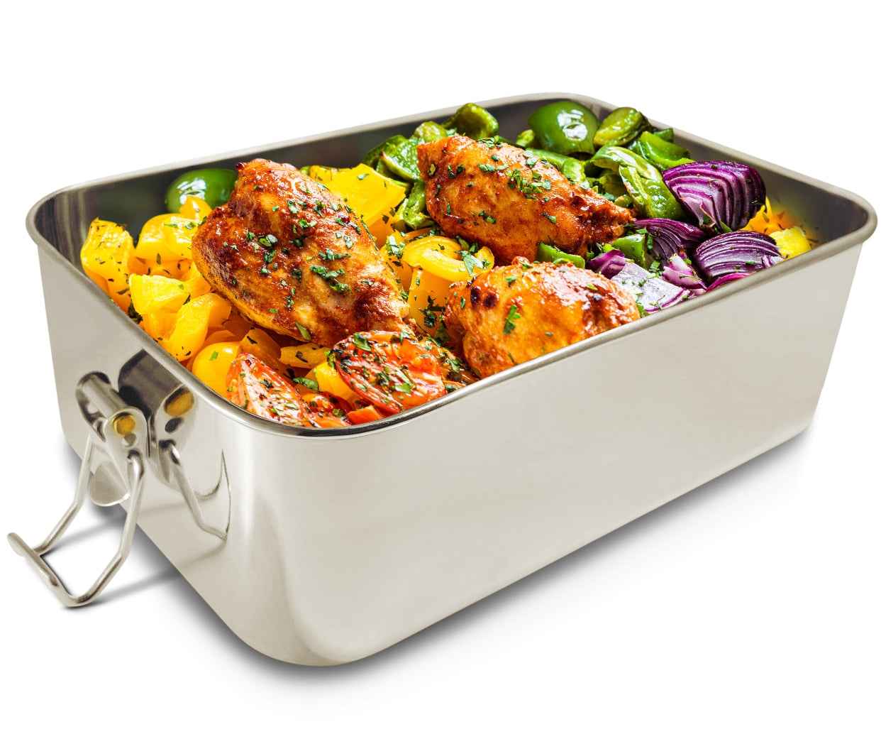 Bklyn Bento - A Single Jumbo Compartment - Stainless Steel Food Storage Container & Lunch Box