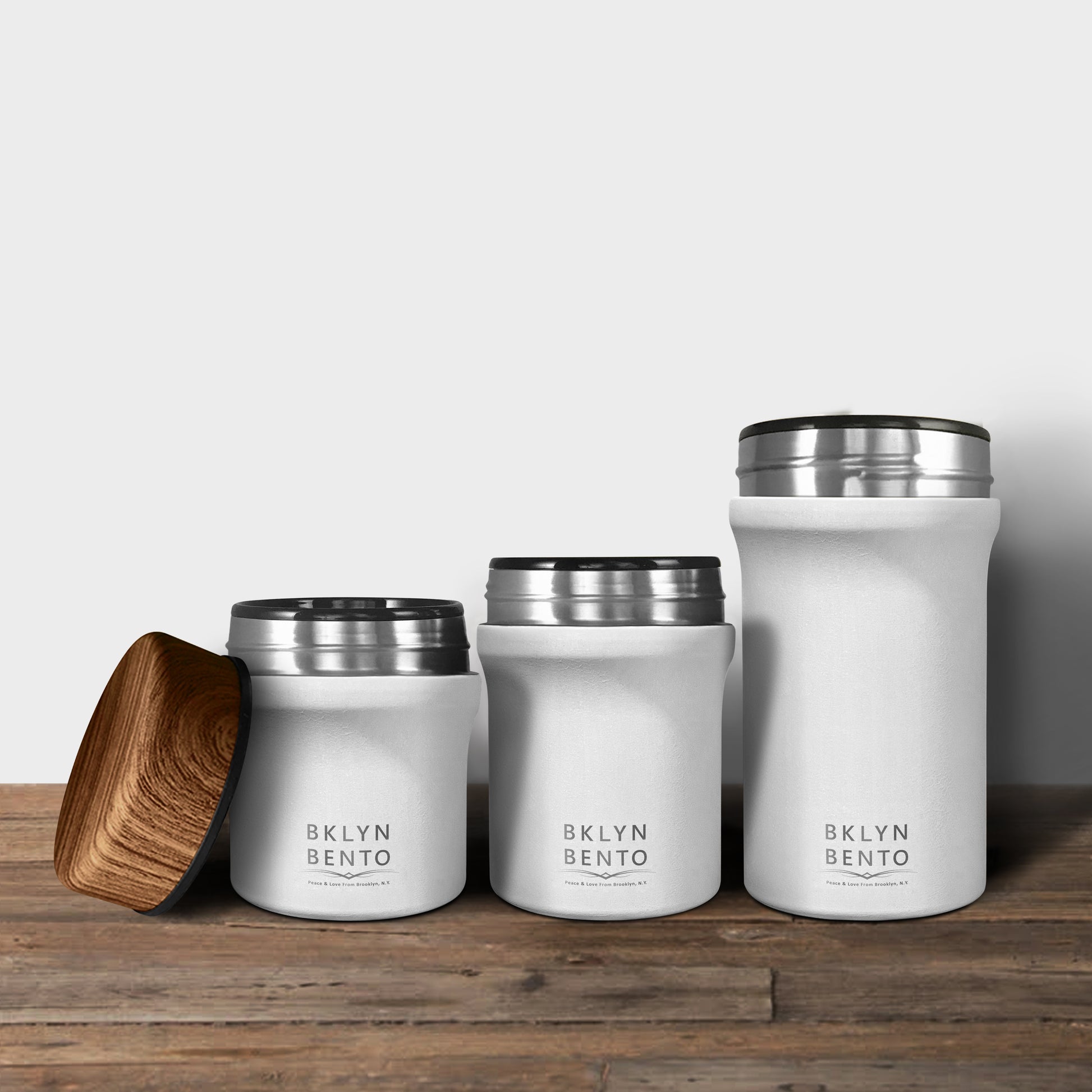 Bklyn Bento Stainless Steel Insulated Food Thermos with Bamboo Spoon